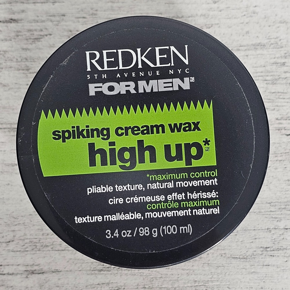 REDKEN for Men High Up Spiking Cream Wax Maximum Control 3.4oz NEW, DISCONTINUED